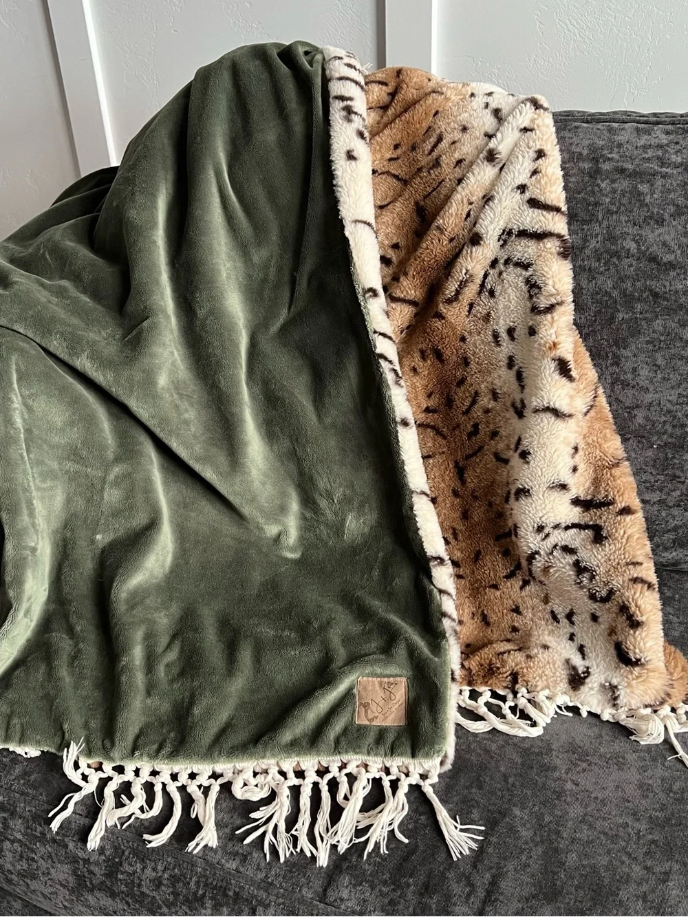Jac + Jae Designs Animal Print Heirloom Blanket
